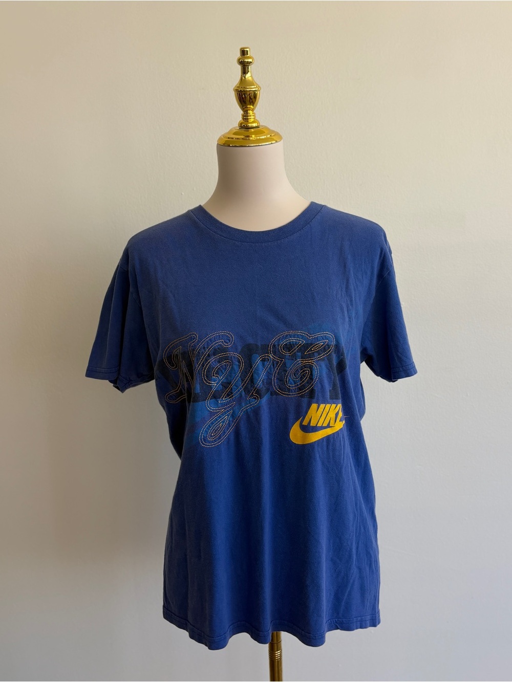 Vintage Blue NYC graphic stitched tee